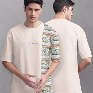 Men Graphic Print Oversized Fit T-Shirt